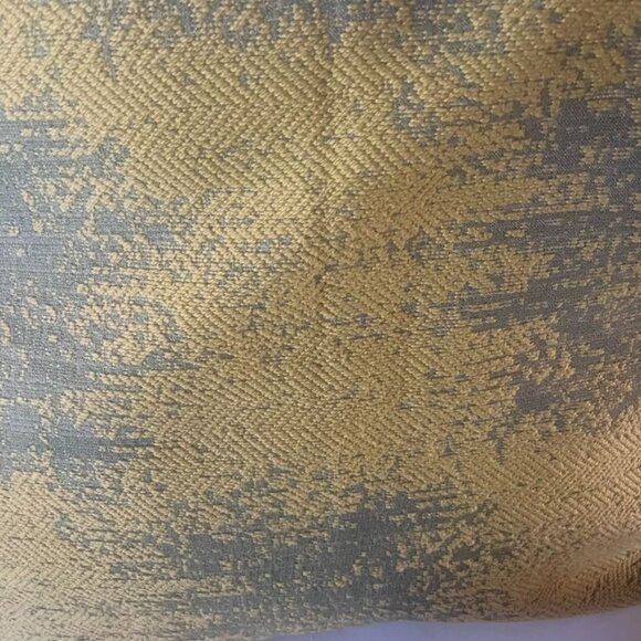 D.V. Kap Home Designer Euro Pillow Sham 26"x26" Yellow & Gray Textured Fabric - Picture 3 of 4